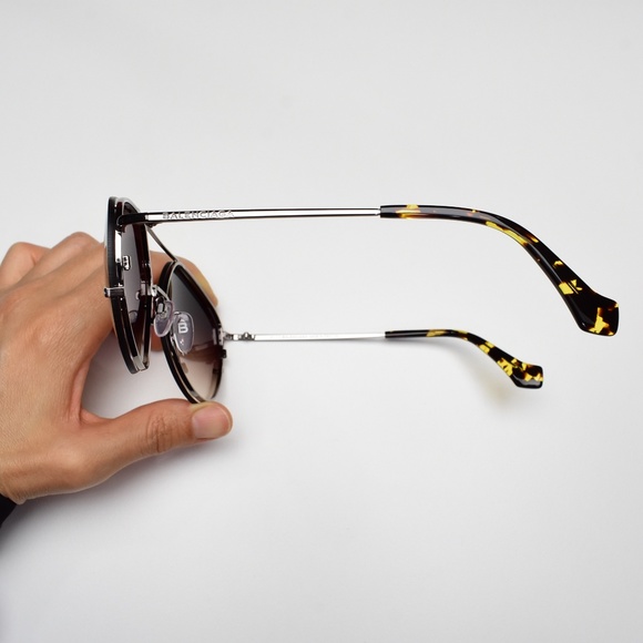 Balenciaga BA 85 14G Aviator Sunglasses 60mm - Picture 4 of 7